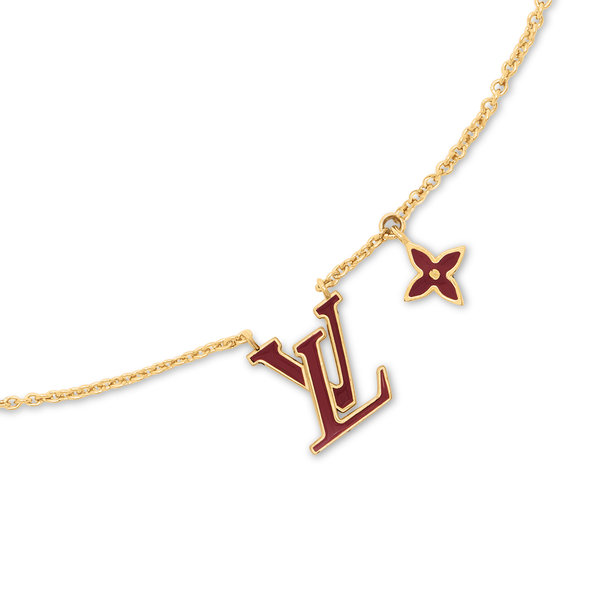 LV Iconic Enamel Necklace - Red Necklace - M01736 | Louis Vuitton